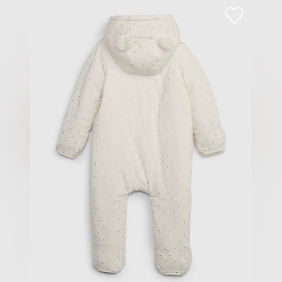 NWT BABYGAP Baby Sherpa Hoodie One-Piece Size 12-18 Months - Picture 3 of 5